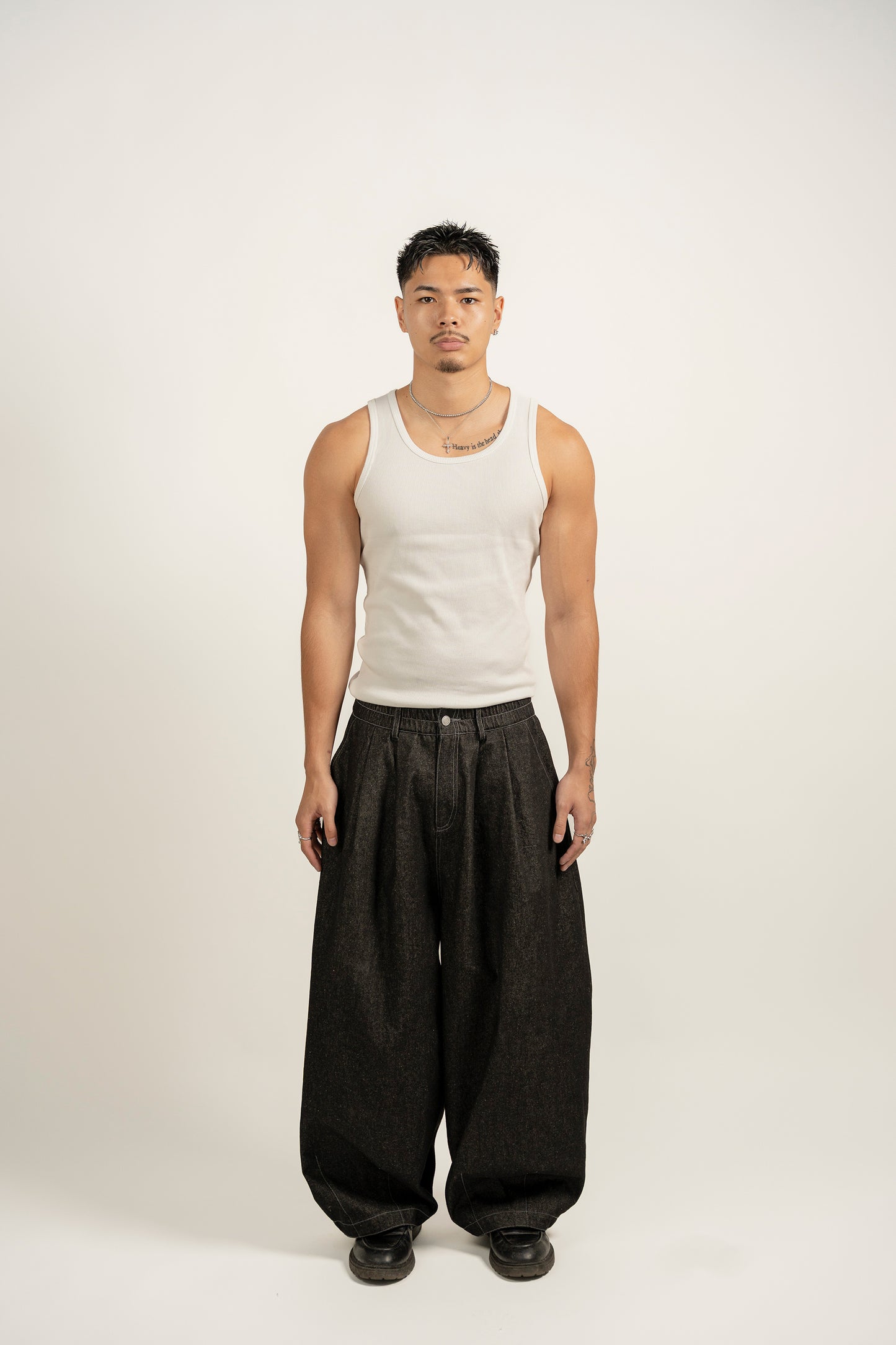 balloon denim jeans