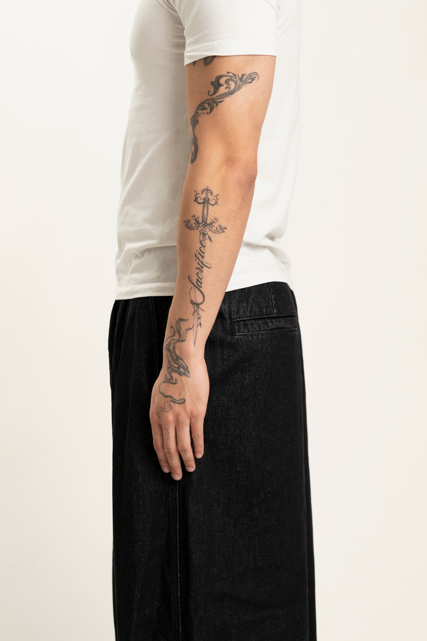 balloon denim jeans (black)