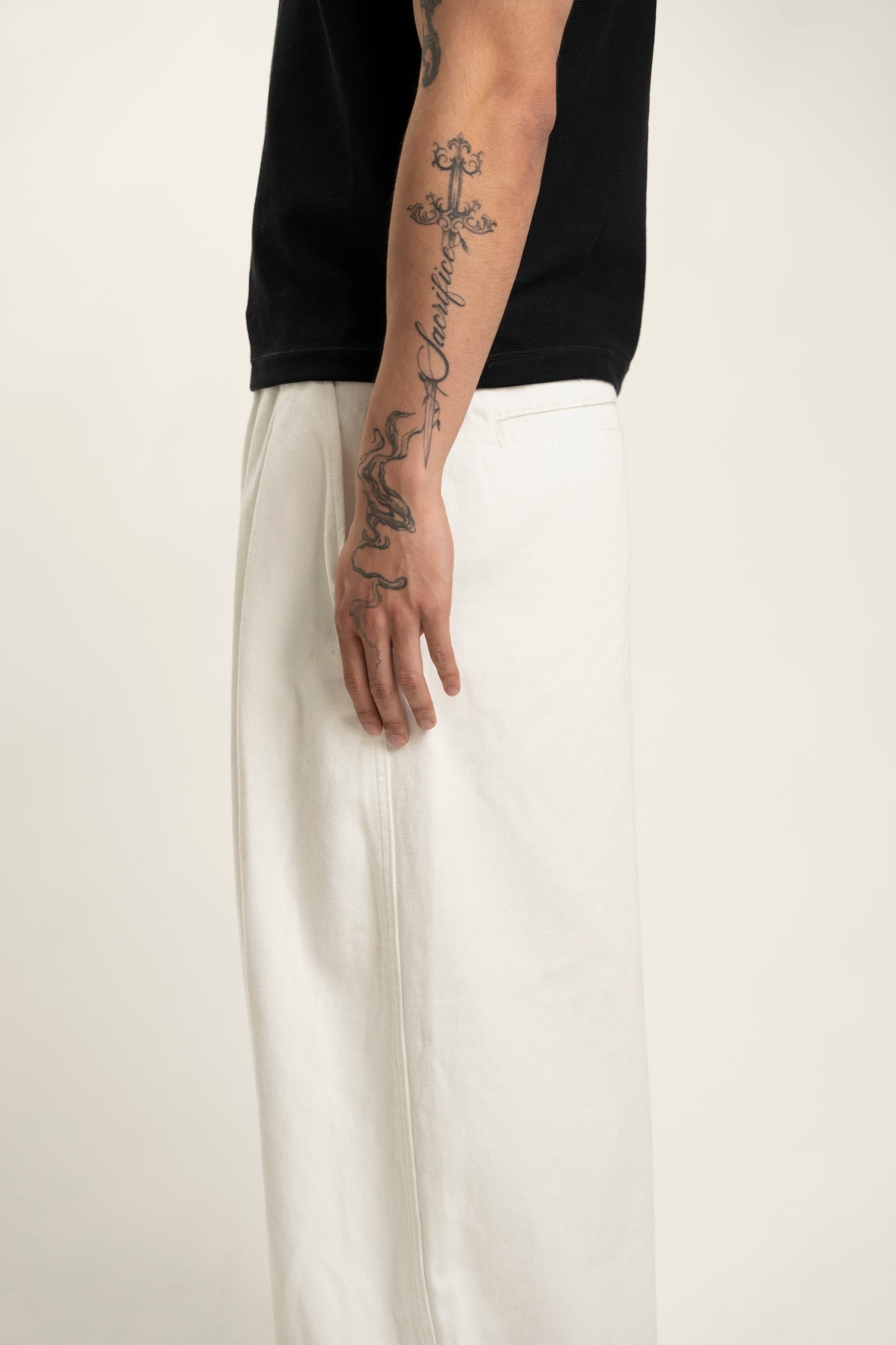 balloon denim jeans (white)