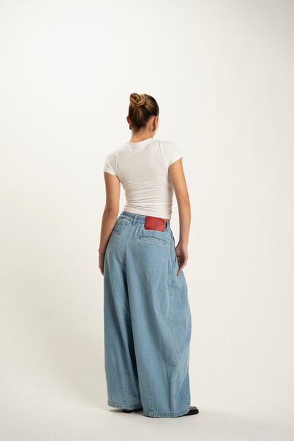 balloon denim jeans (blue)