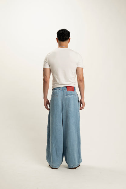 balloon denim jeans (blue)