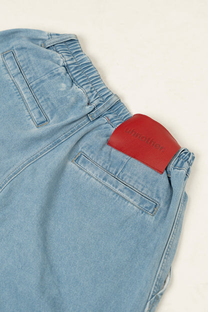 balloon denim jeans (blue)