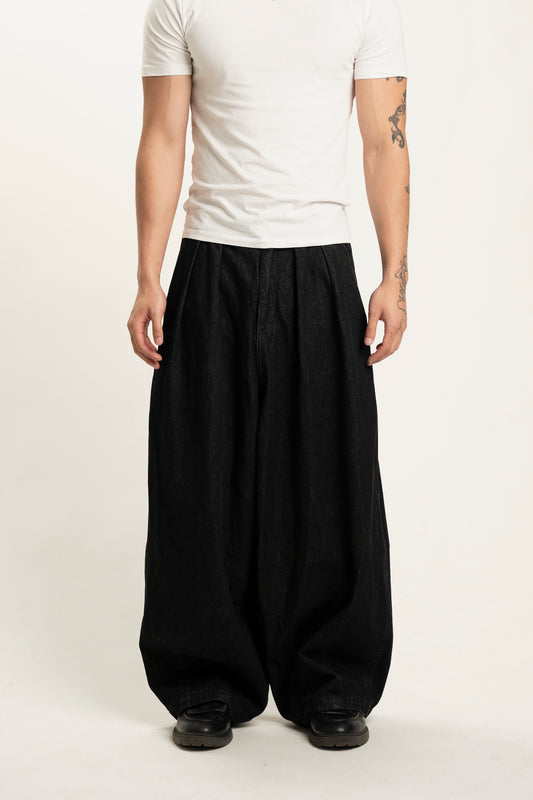 balloon denim jeans (black)