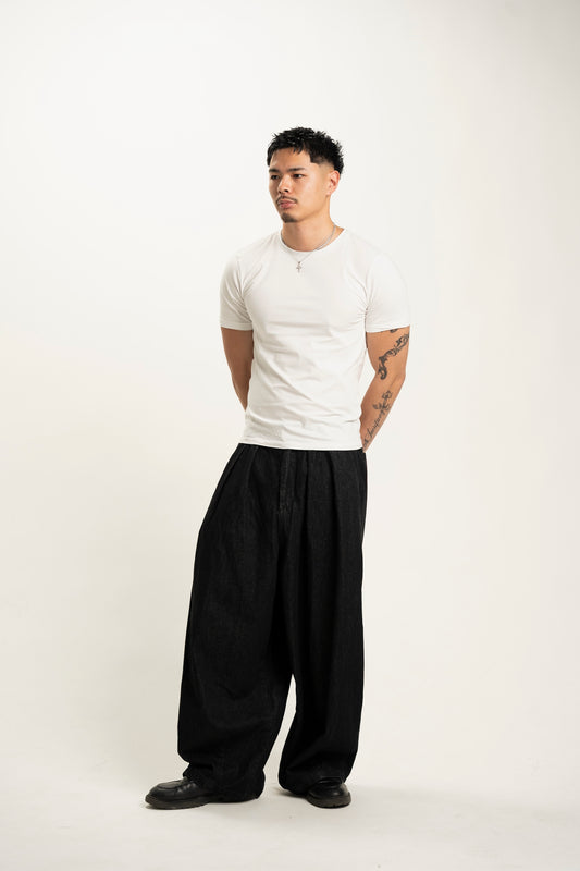 balloon denim jeans (black)