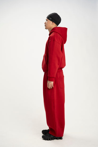 The Perfect Zip-Up Hoodie (Red)