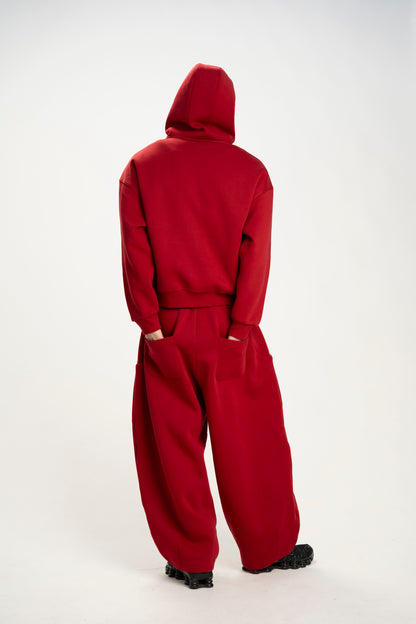 The Perfect Zip-Up Hoodie (Red)