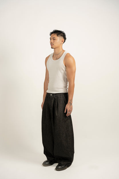 balloon denim jeans