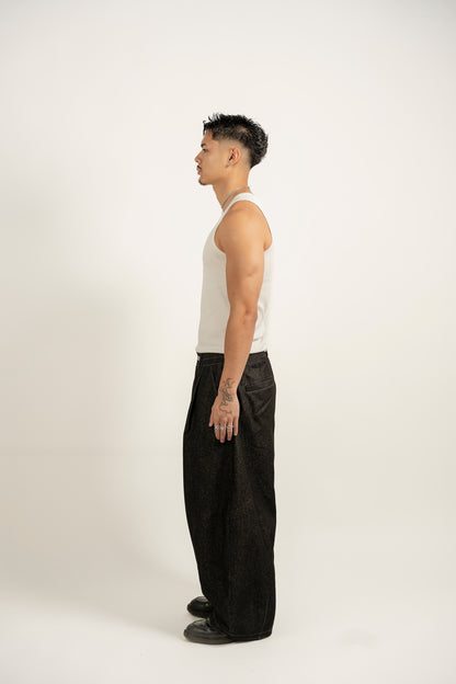balloon denim jeans