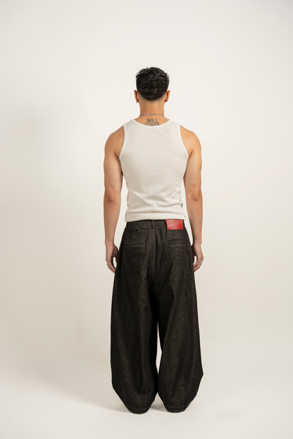 balloon denim jeans