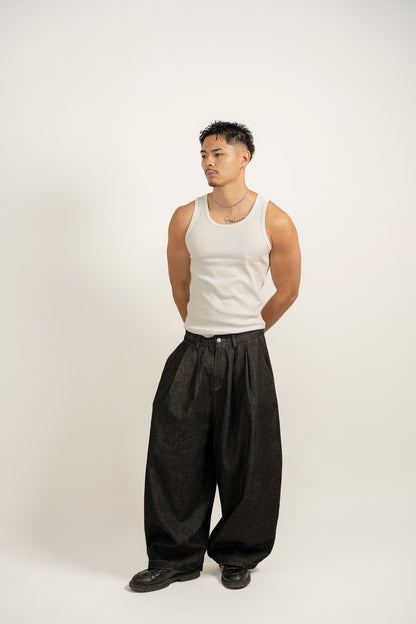 balloon denim jeans