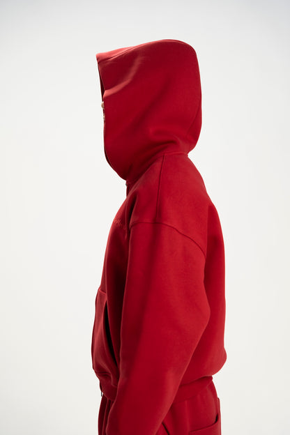 The Perfect Zip-Up Hoodie (Red)
