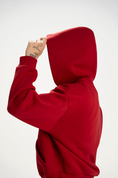 The Perfect Zip-Up Hoodie (Red)