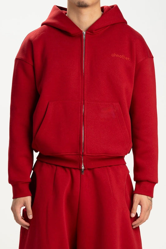 The Perfect Zip-Up Hoodie (Red)
